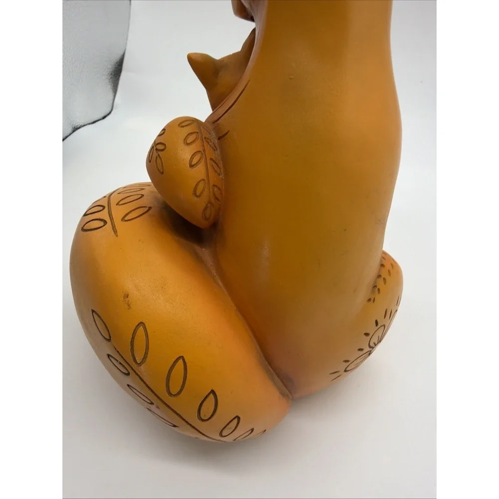 Handmade Wood Chipmunk Squirrel Figurine Hand Painted